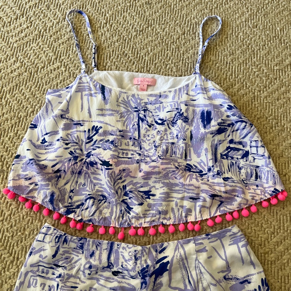 Lilly Pulitzer Lilac Verbena Rock the Deck Franni Set - 4 - Picture 6 of 15